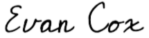 Evan Cox signature