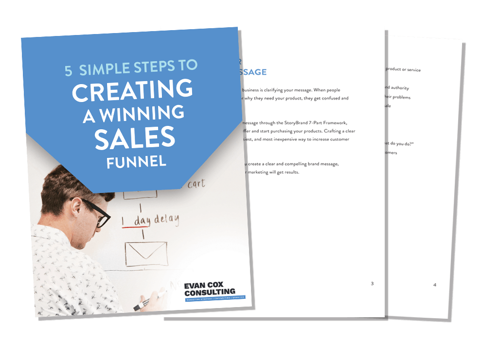 5 Simple Steps to Creating a Winning Sales Funnel mockup