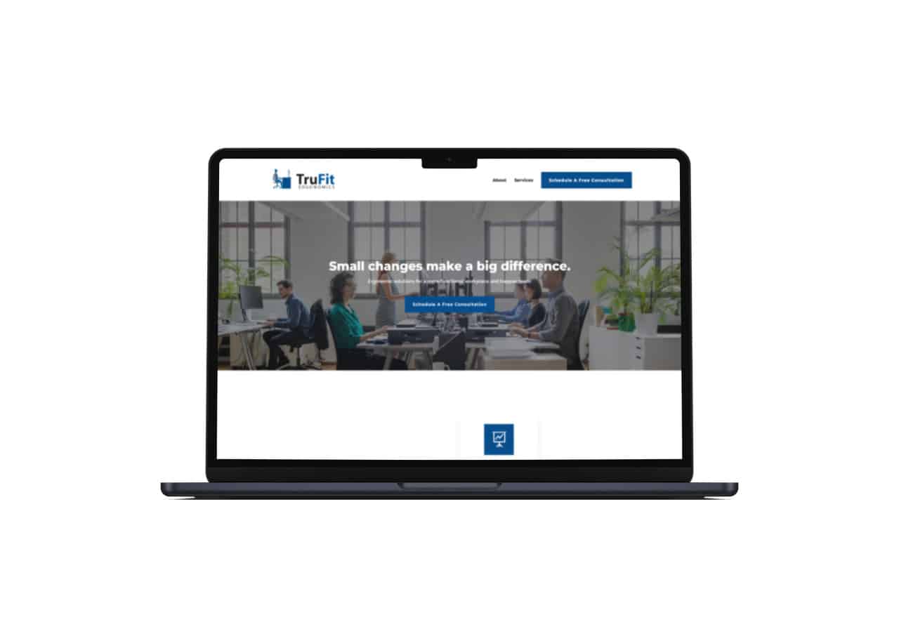 TruFit website mockup