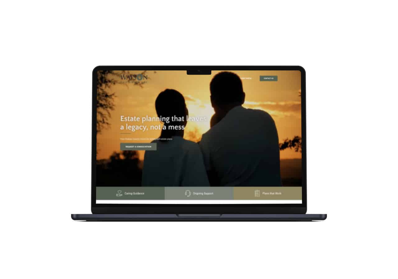 Watson Law website mockup